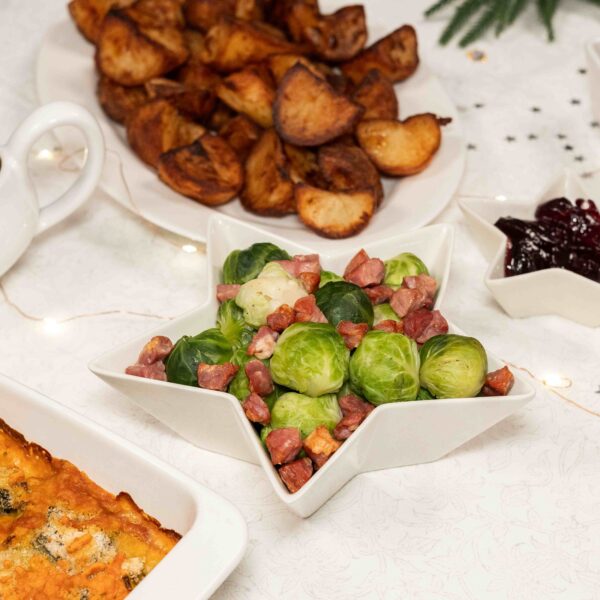 Buttery Sprouts with Bacon